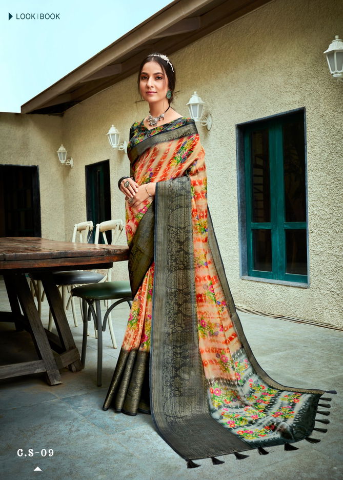 Gowri Silk By Shreyans Printed Sarees Catalog